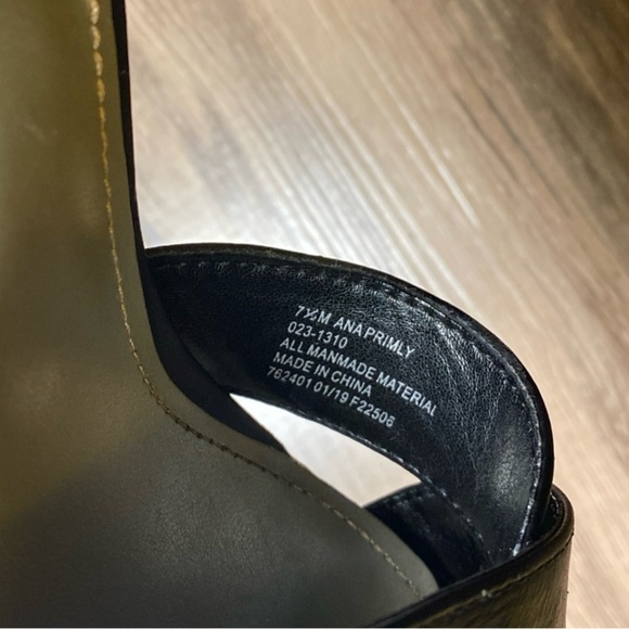 a.n.a Women’s Black Heels Size 7.5 Slingback - Picture 6 of 10